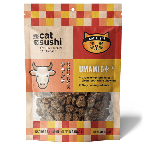 Cat Sushi Crunch Umami Millet and Beef Puffs 2oz