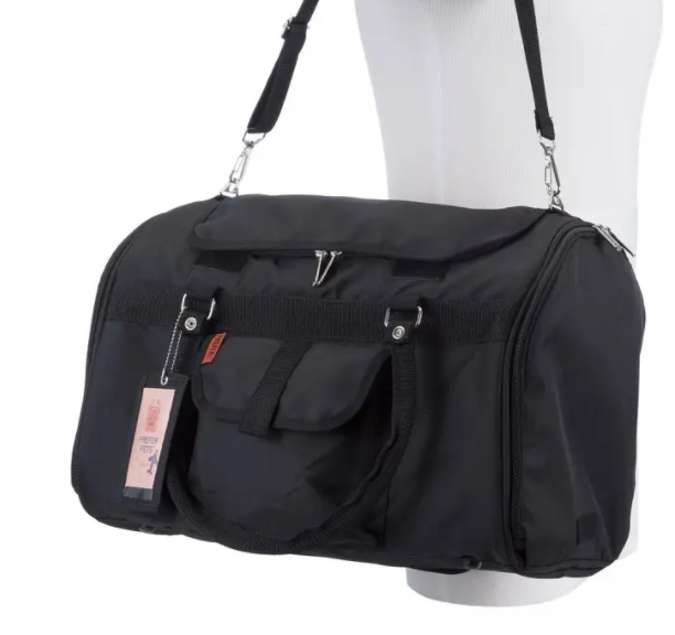 Prefer Pets Hideaway Duffel Black