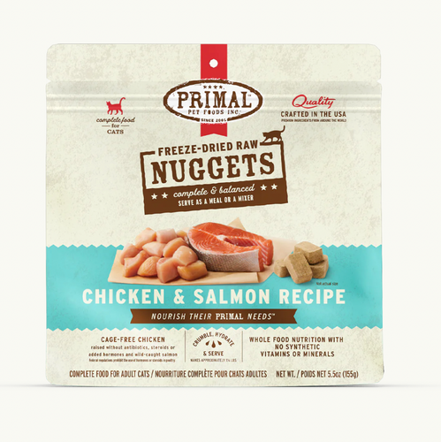 Primal Feline Freeze dried Chicken & Salmon