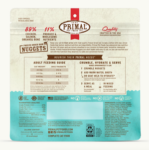 Primal Feline Freeze dried Chicken & Salmon