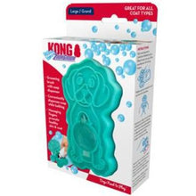 Load image into Gallery viewer, KONG ZoomGroom Bubbles Rubber Dog Brush Large