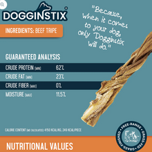 Load image into Gallery viewer, Dogginstix Braided Beef Tripe 24"