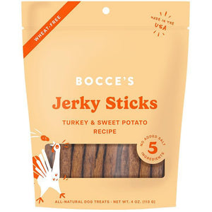 Bocce's Grazers Turkey & Sweet Potato Jerky Sticks 4oz