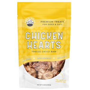 Oma's Pride freeze dried chicken hearts 1.5oz