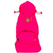 Load image into Gallery viewer, Fab dog Packaway Dog Raincoat Hot Pink