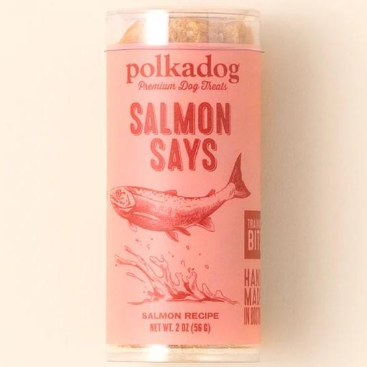 Polka dog  Salmon says little bites 2oz