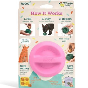 Woof Pet  Birthday  pink