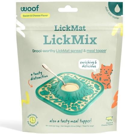Woof  dog  Lickmat Lickmix  Bacon & Cheese