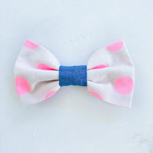 Load image into Gallery viewer, Pink Neon dot Bowtie