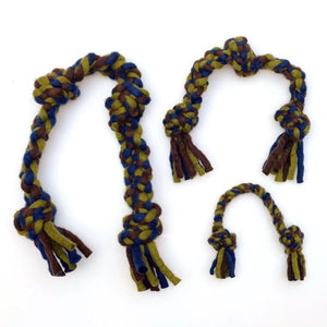 Knotted Rope Pull Navy Green