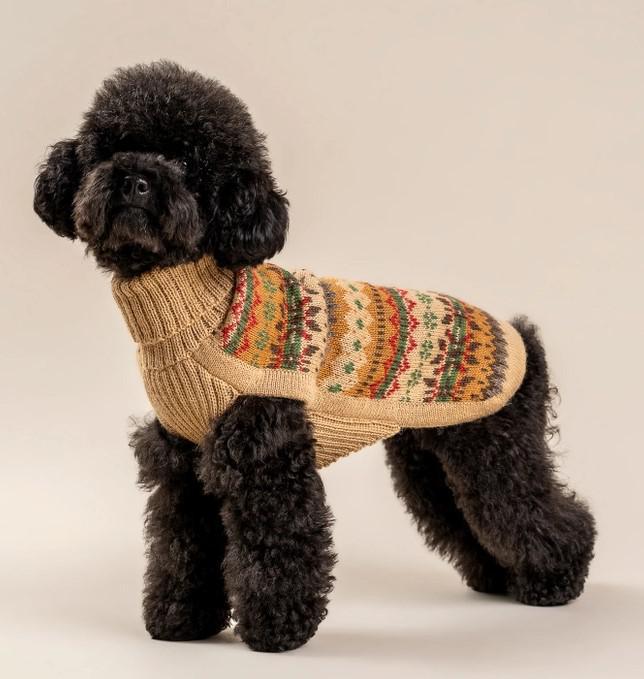 Fair Isle Finn Alpaca Dog Sweater