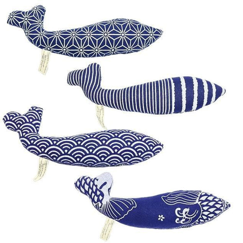 Indigo Whale Catnip Kicker Toy