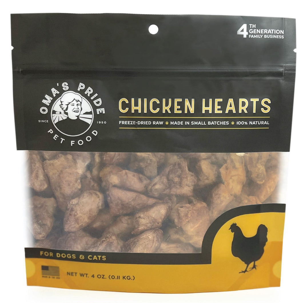 Oma's Pride Chicken Hearts 4 oz