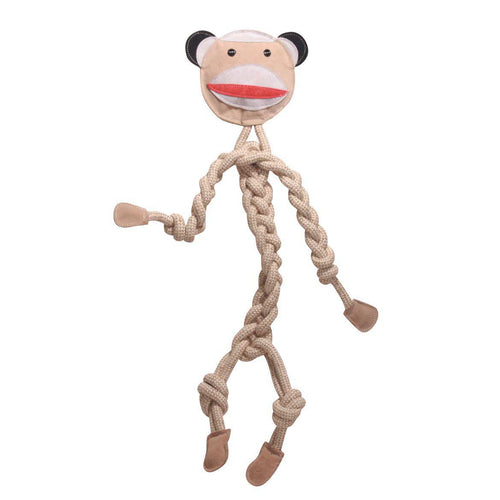 Stuey Sock Monkey Natural Rope Large