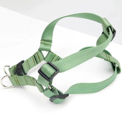Mimi Green Nylon Webbing Harness  Forest Green