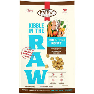 Primal Dog Kibble in the Raw Fish & Pork Recipe