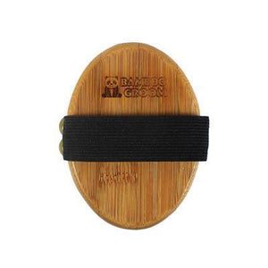 Bamboo Curry Brush with rubber bristles