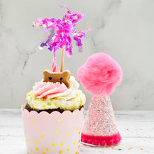 Load image into Gallery viewer, Cake Topper Fireworks Pink set of 2