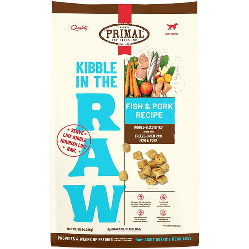 Primal Dog Kibble in the Raw Fish & Pork
