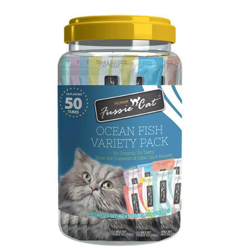 Fussie Cat Ocean fish puree variety