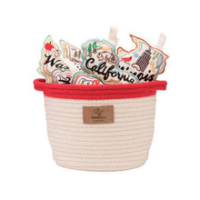 Load image into Gallery viewer, ORE Rope Toy bucket with red trim