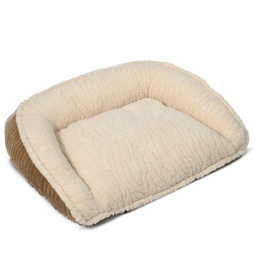Hugglehounds Scout Perfect Bolster Dog Bed Khaki