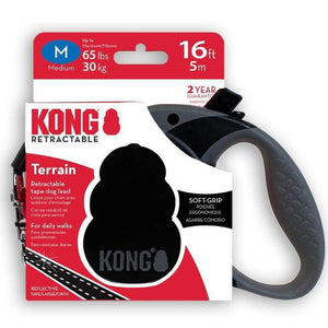 Kong Retractable Leash Terrain Black