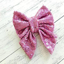 Load image into Gallery viewer, Sparkling Sailor Bow Pink