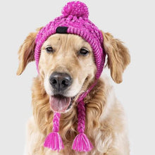 Load image into Gallery viewer, Polar Pom Pom knit  hat pink