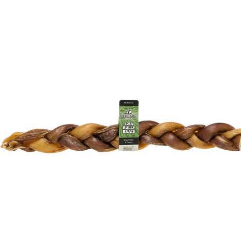 Red Barn Braided Bully Stick 12