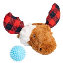 Load image into Gallery viewer, Moose Indoor Fetch Ball 2 in 1 - 4"