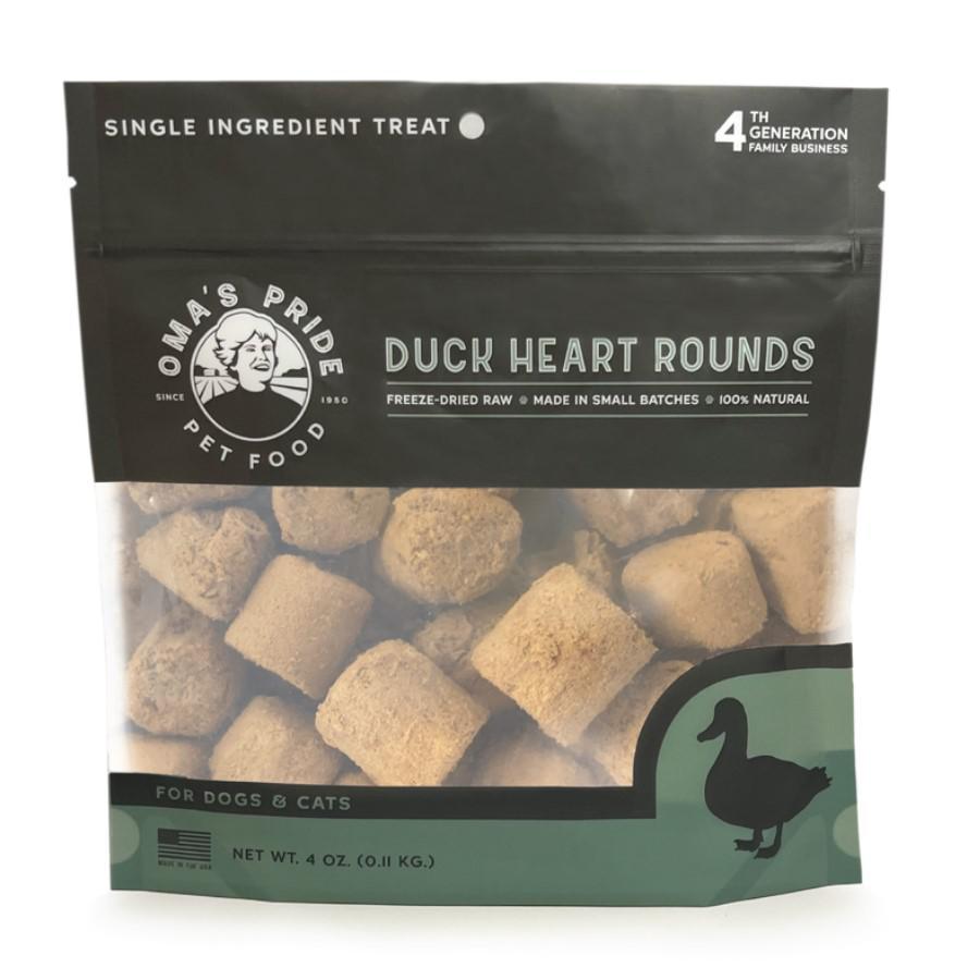 Oma's Pride Duck Heart Rounds 4 oz