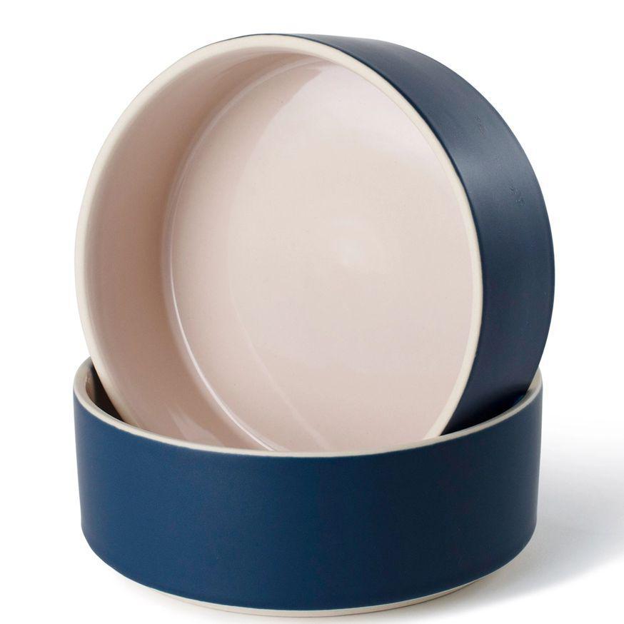 Minimal Midnight Stoneware Pet Bowl Medium