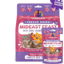 Load image into Gallery viewer, Weruva Mideast Feast with Tuna, Salmon &amp; Tilapia Freeze Dried