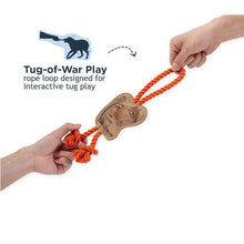 Load image into Gallery viewer, Tall Tails Natural Leather Chipmunk Tug 12"