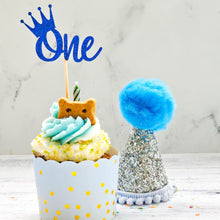 Load image into Gallery viewer, Cake Topper One Blue