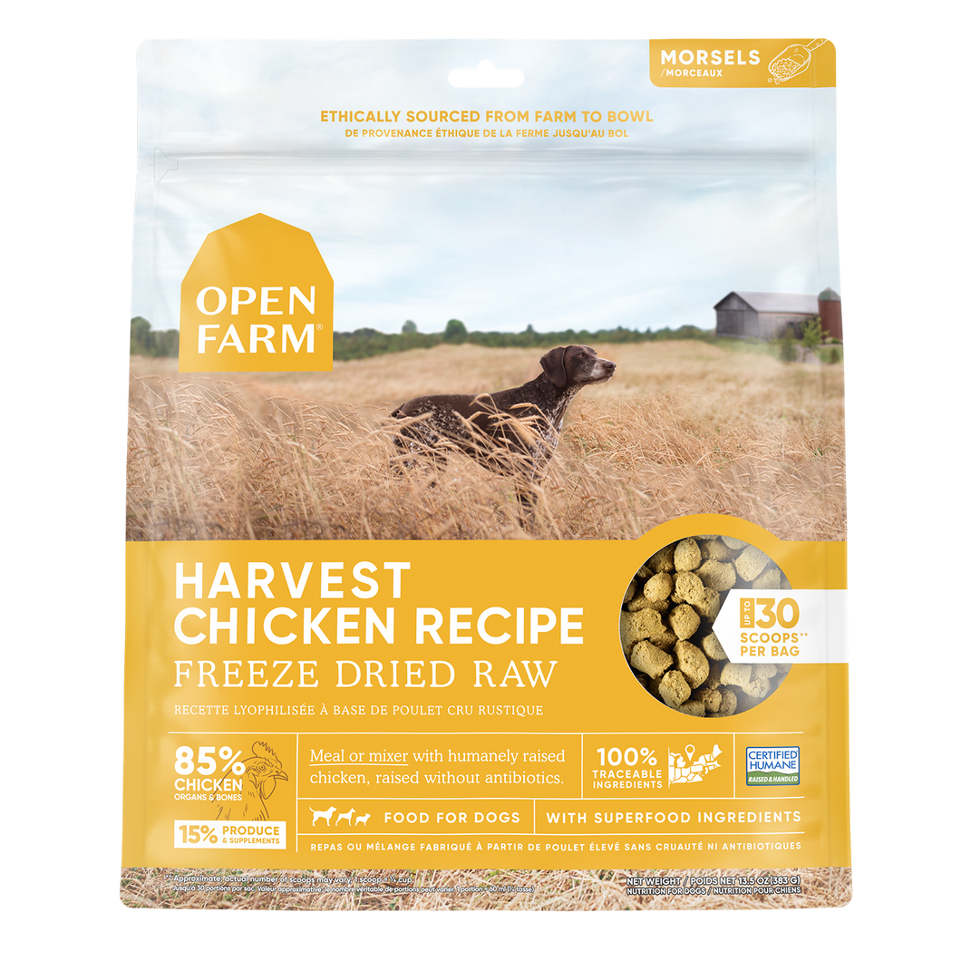 Open Farm Freeze Dried Raw Harvest Chicken