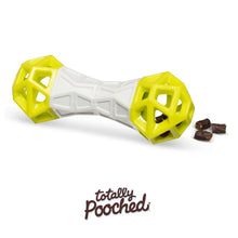 Load image into Gallery viewer, Messy Mutts Totally Pooched Flex n Squeak Dumbbell 7"