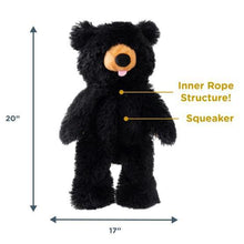 Load image into Gallery viewer, Tall tails Stuffless Black Bear Squeaker