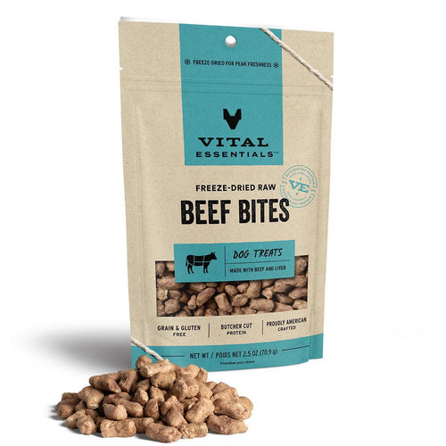 Vital Essentials Freeze Dried Beef Bites 2.5 oz