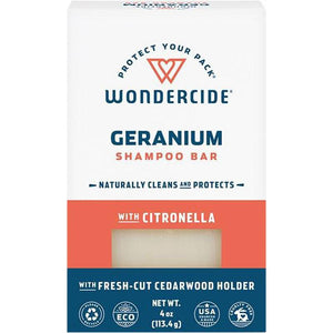 Wondercide Geranium with citronella Shampoo bar 4oz