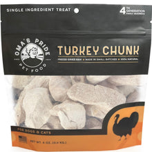 Load image into Gallery viewer, Oma&#39;s freeze dried turkey breast chunks 4oz