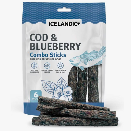 Icelandic+ Cod & Blueberry Combo Sticks 2oz
