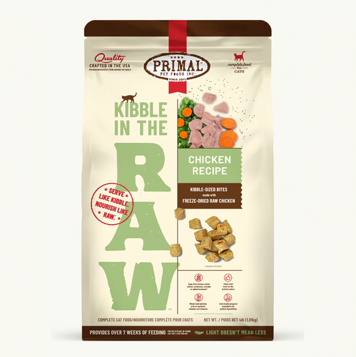 Primal Kibble in the Raw Feline Chicken 1.5lbs
