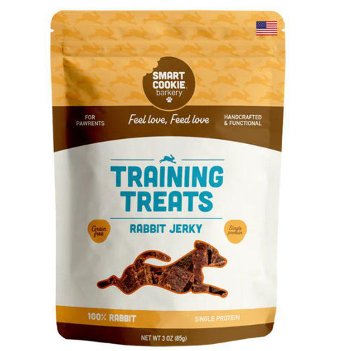 Smart Cookie Rabbit Jerky Training Treats for Dogs 3 oz.