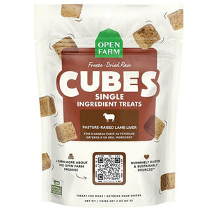 Open farm  Freeze Dried Raw  treat cubes Lamb Liver