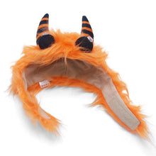 Load image into Gallery viewer, Furry Monster Hat Orange