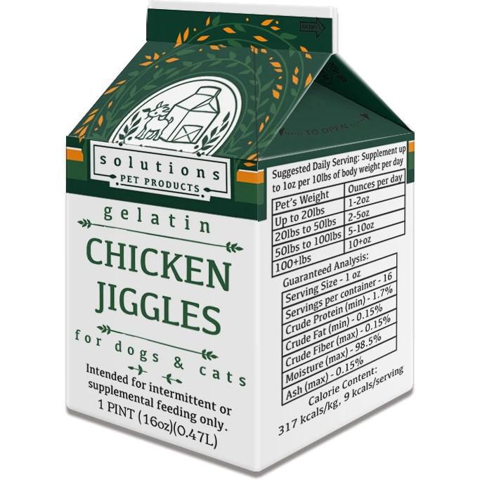 Solutions Gelatin  Jiggles 16oz  Chicken