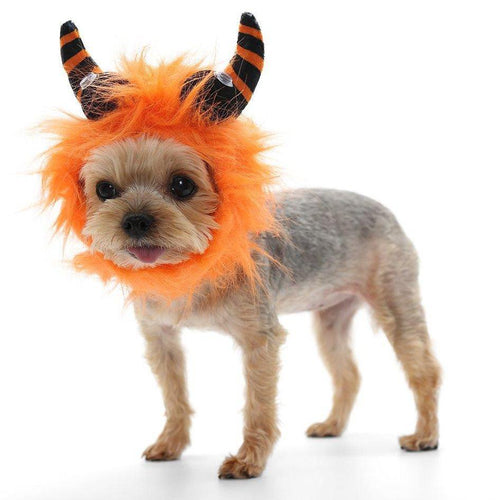 Furry Monster Hat Orange