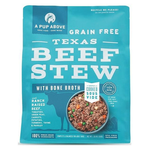 A pup above Texas beef stew Grain free 3lb